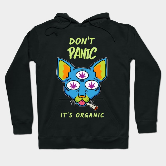 Don't Panic It's Organic Hoodie by Joco Studio